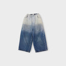 Lenn Label Ombre Wide Jeans, Size 6