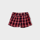 Red Plaid Shorts, Size 3
