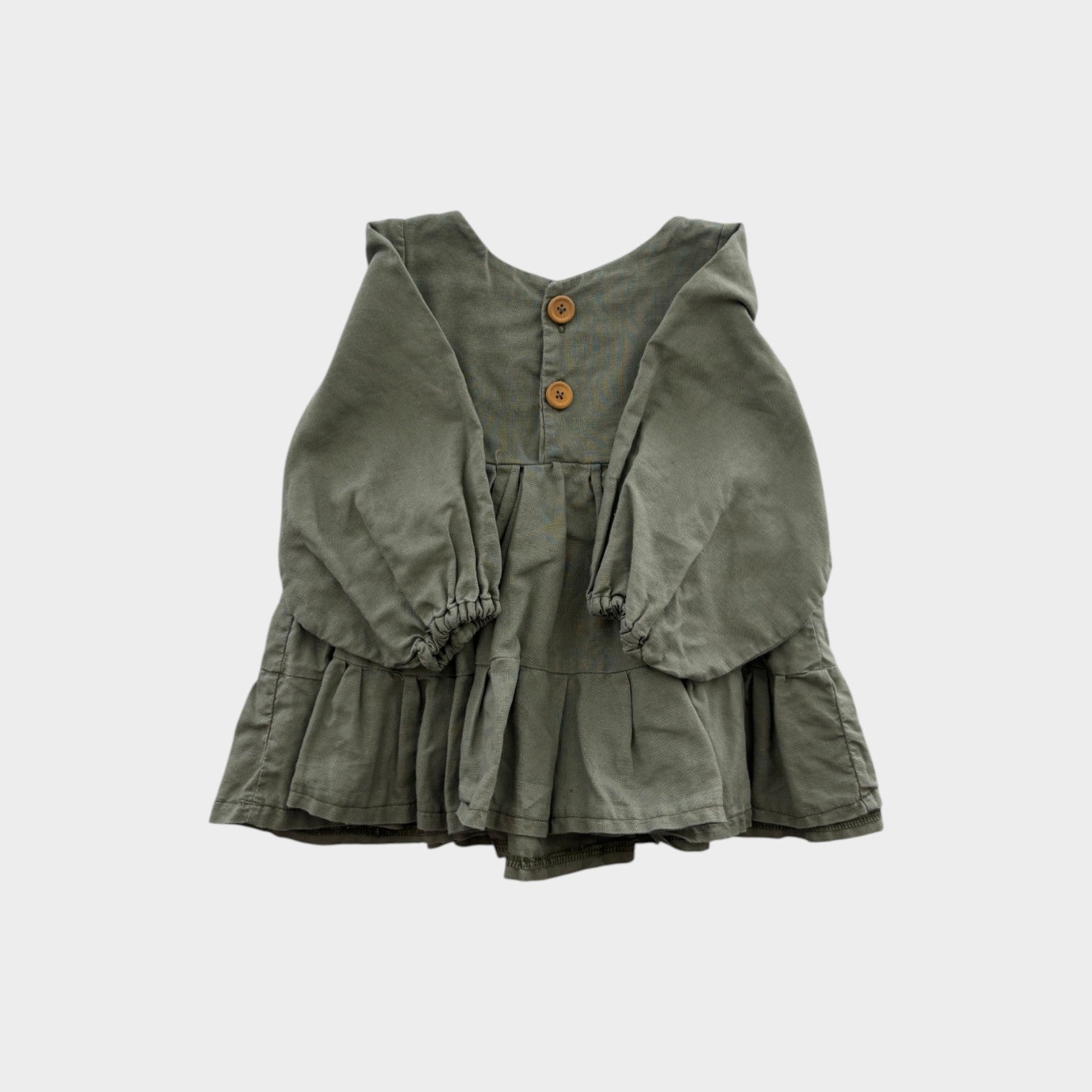 Green Linen Dress, Size 0