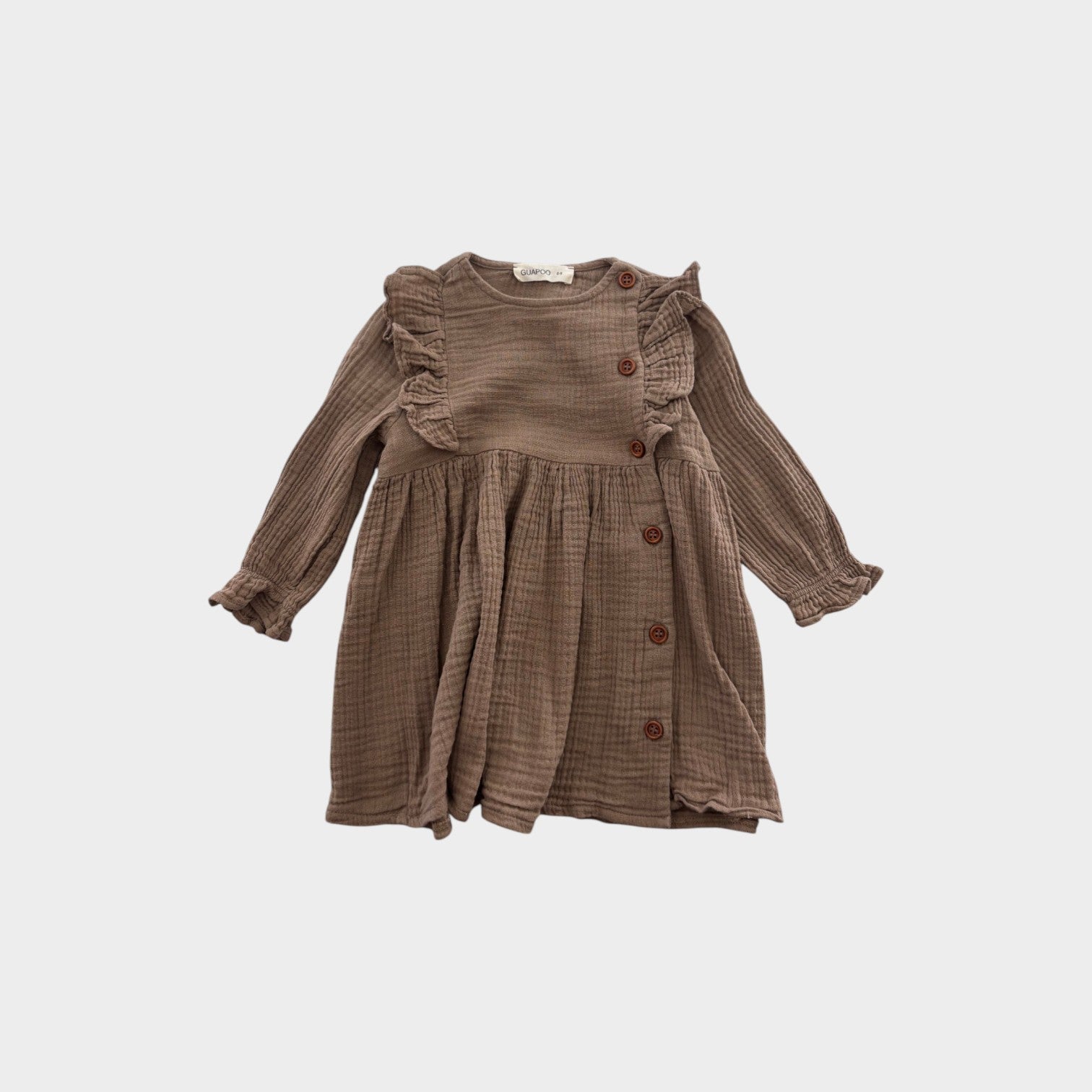 Brown Muslin Dress, Size 0