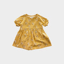 Purebaby Yellow Floral Dress, Size 0