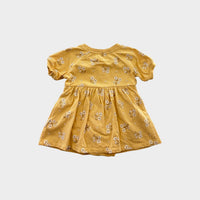 Purebaby Yellow Floral Dress, Size 0