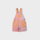 Pastel Colour Block Denim Shortalls, Size 5