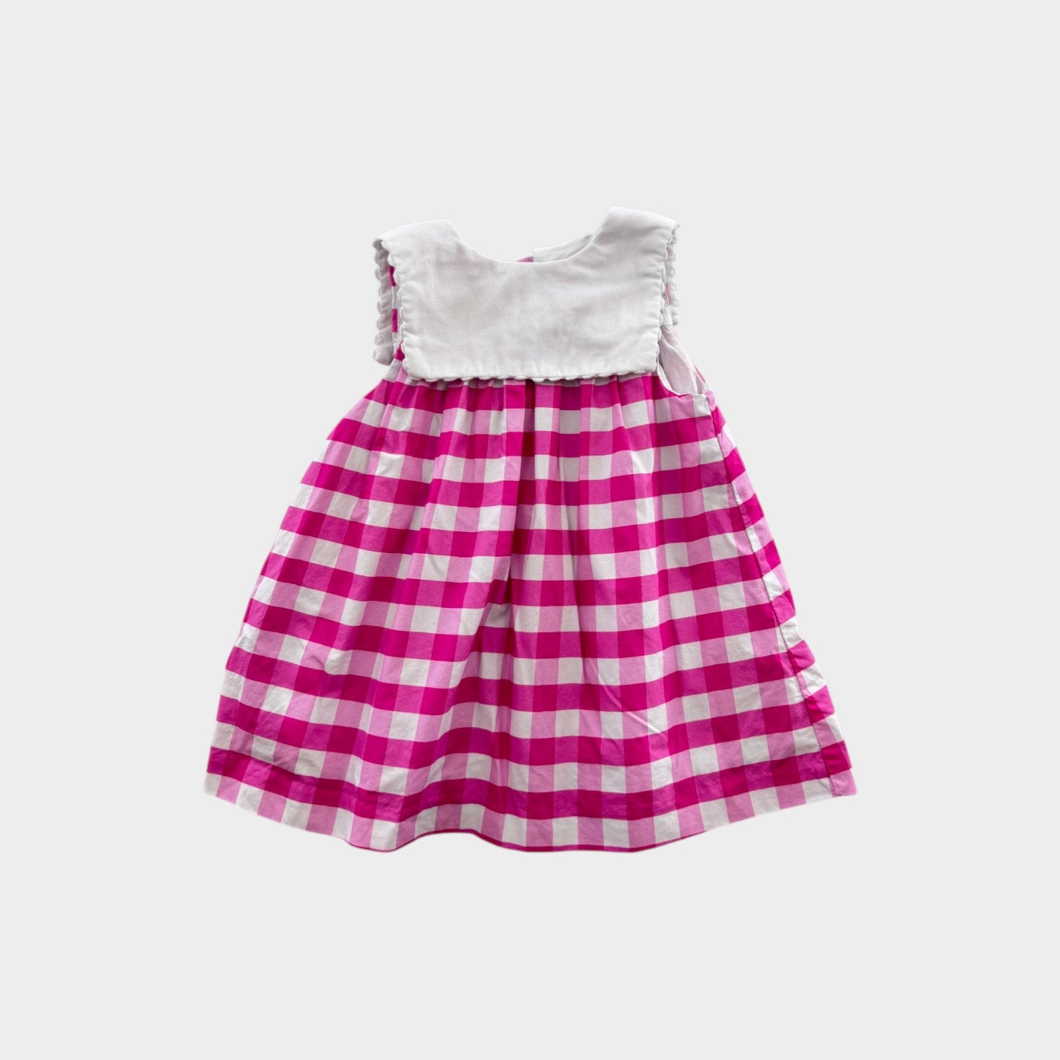 Jacadi Paris Pink Gingham Dress, Size 0