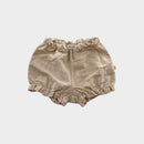 Natural Linen Embroidered Dress, Size 0