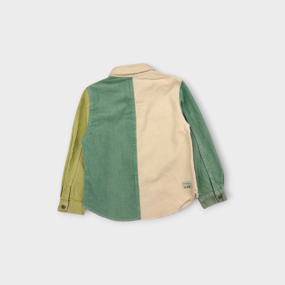 Ghanda Corduroy Block Shirt, Size 7-8