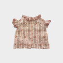 Caramel Pattern Blouse, Size 0