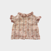 Caramel Pattern Blouse, Size 0