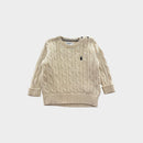 RL White Cable Knit Jumper, Size 0