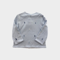 RL Embroidered Cardigan, Size 0