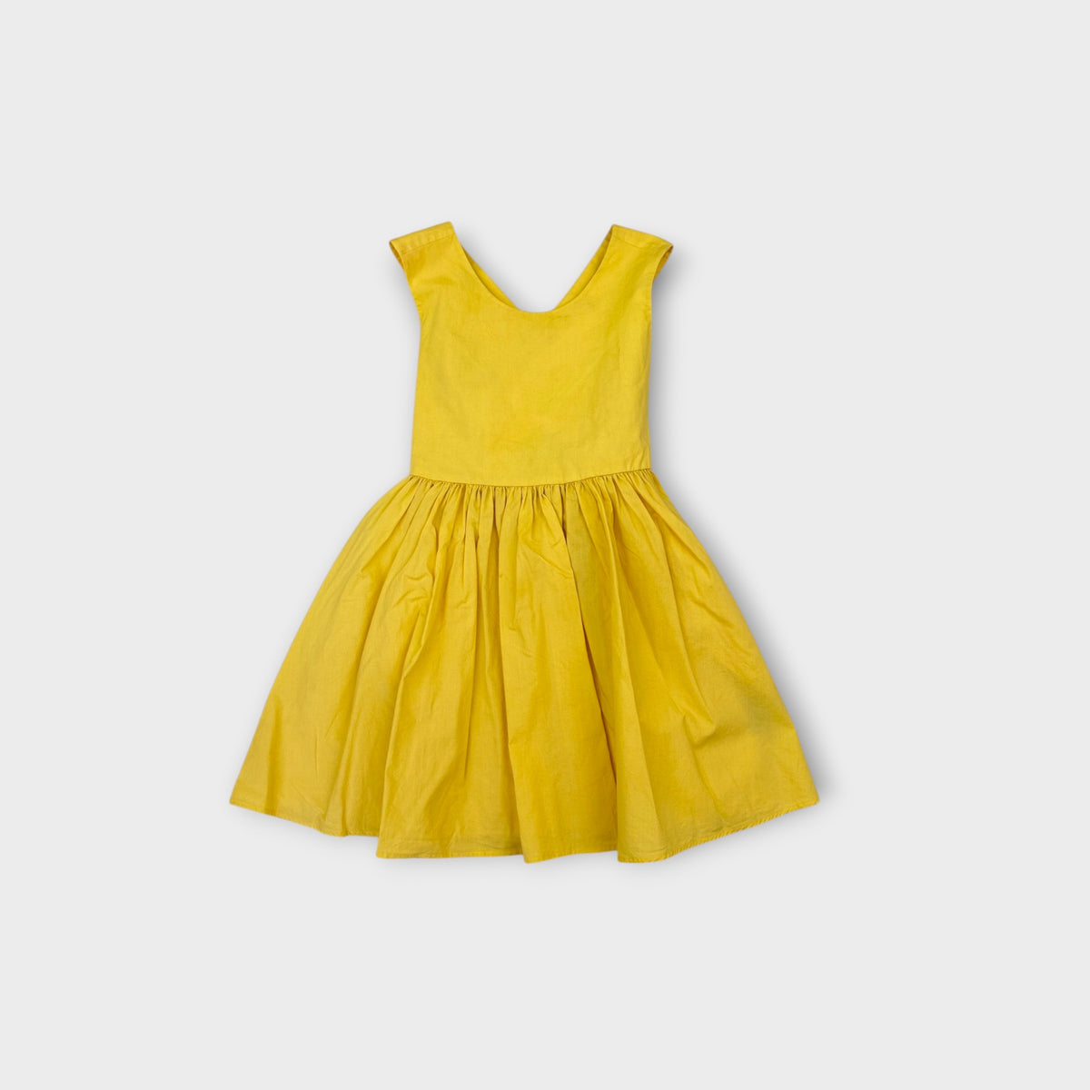 COS Yellow Cotton Pinafore Dress, Size 2