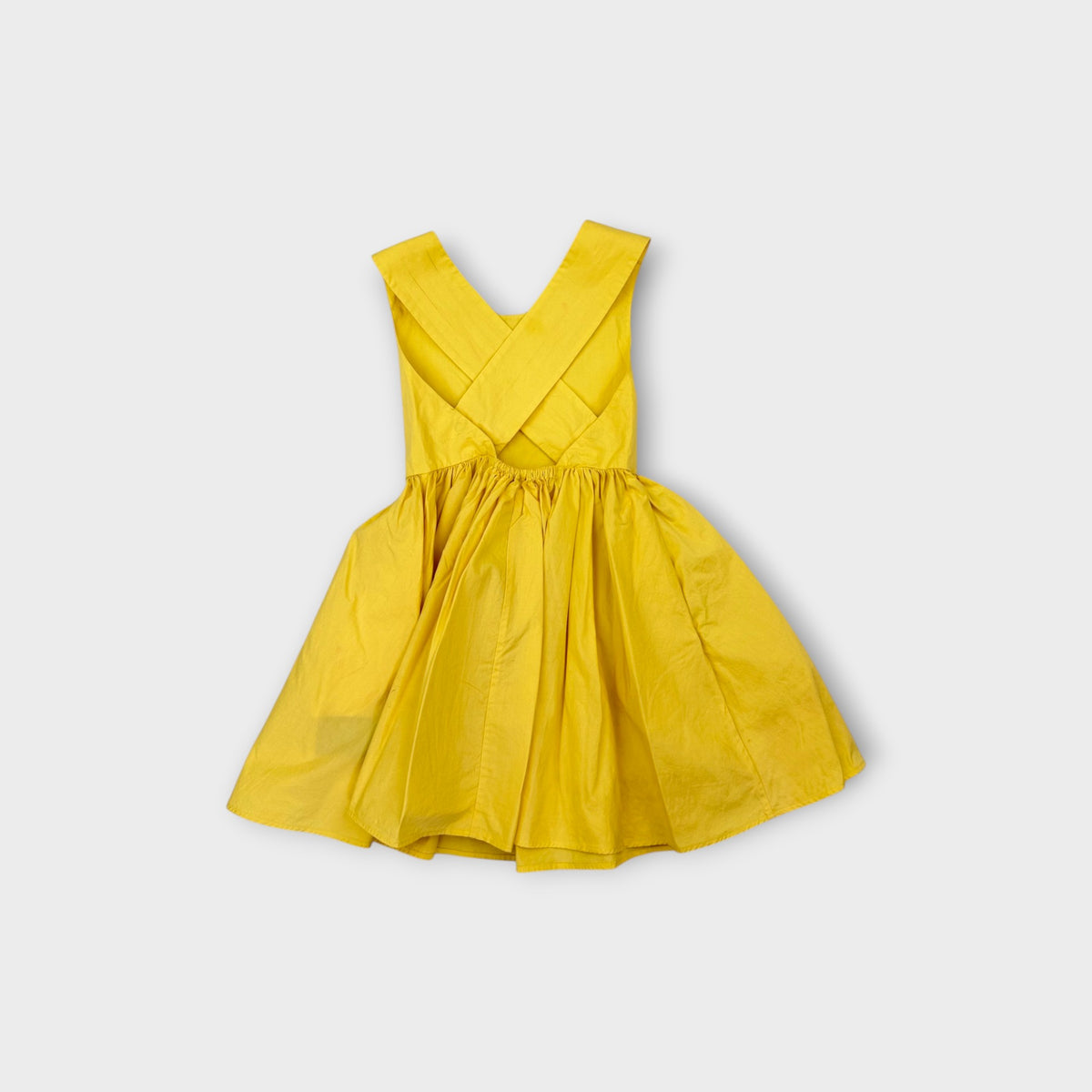 COS Yellow Cotton Pinafore Dress, Size 2