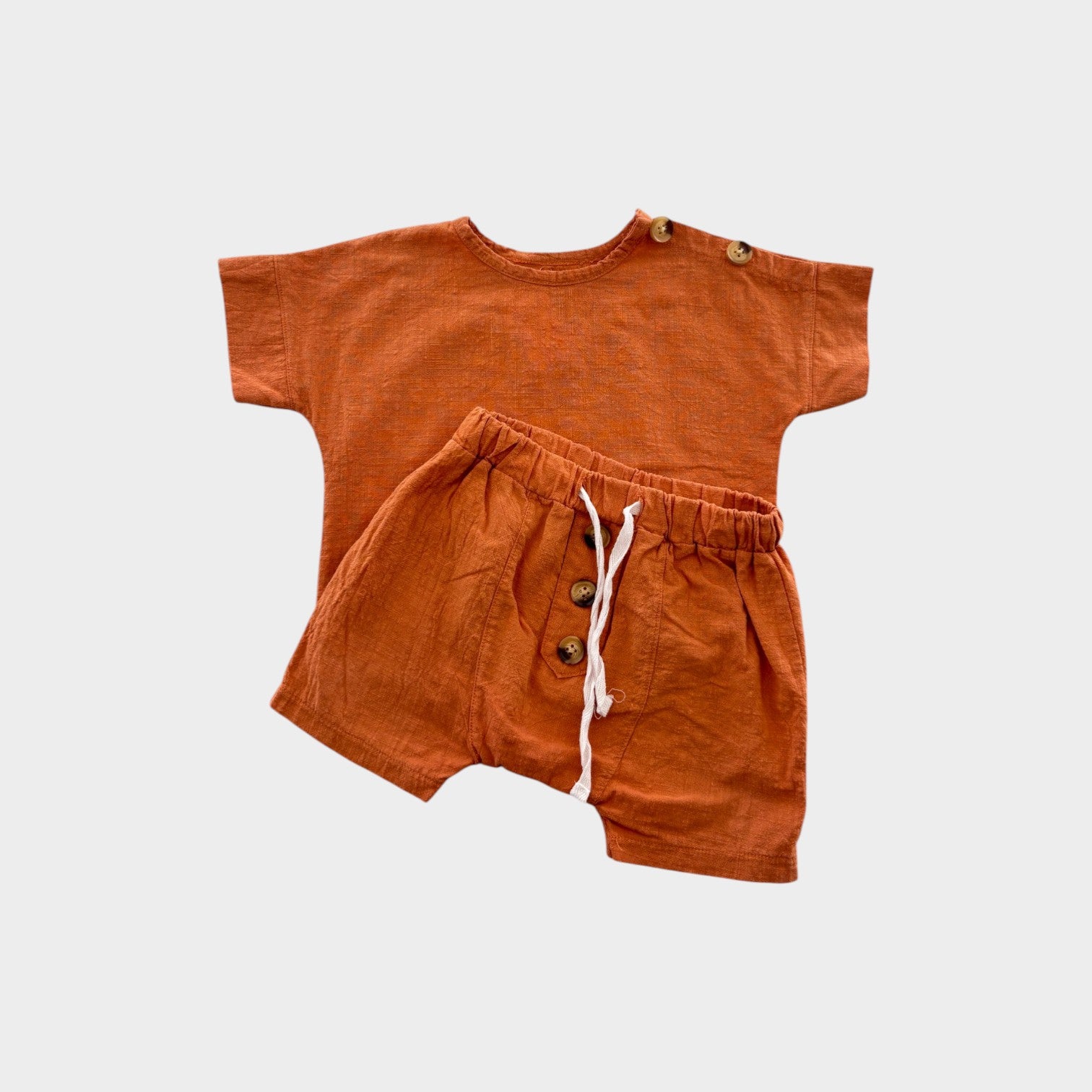 Orange Cotton Set, Size 0