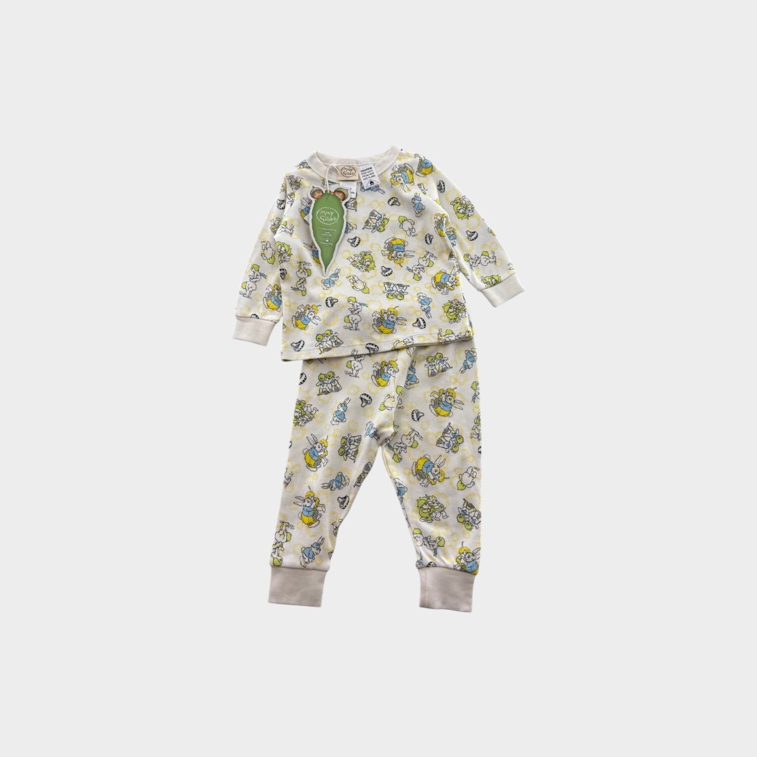 May Gibbs Gumnut PJ Set, Size 0