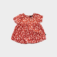 Animal Crackers Triangle Print Blouse, Size 0