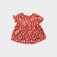 Animal Crackers Triangle Print Blouse, Size 0