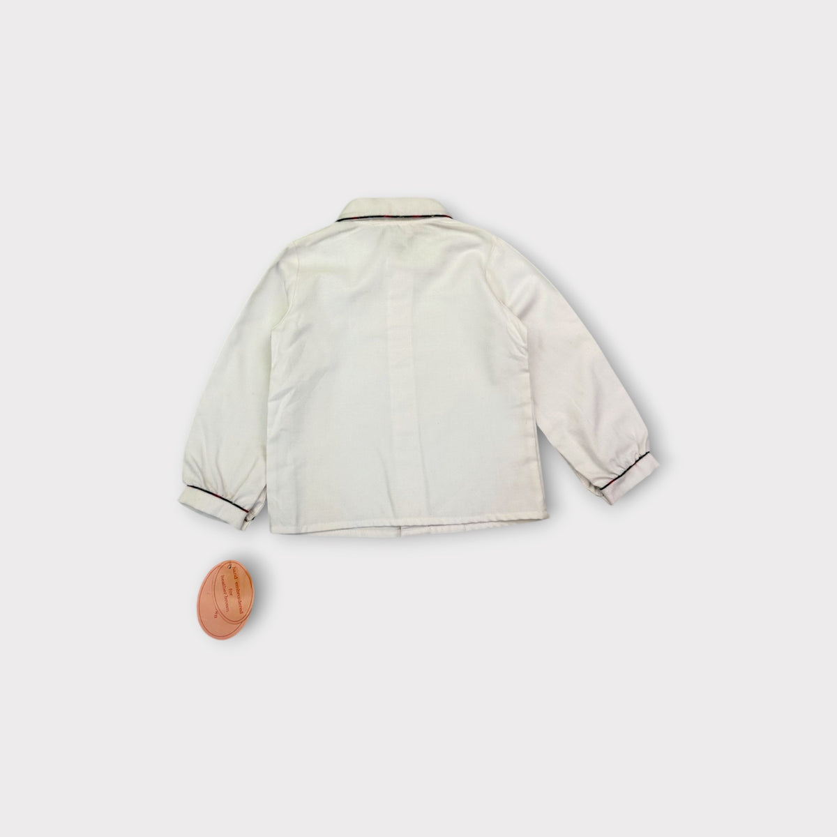 Heather Brown Holly Embroidered Collared Shirt, Size 1