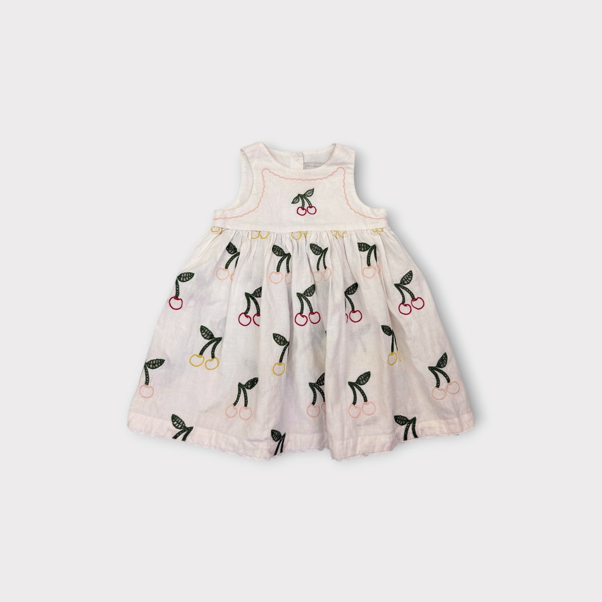 Stella McCartney Cherry Embroidered Dress, Size 0