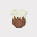 Minihaha Christmas Pudding Romper & Hat Set, Size 0