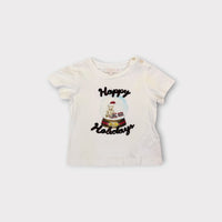 Gucci Happy Holidays T-Shirt, Size 6-9M