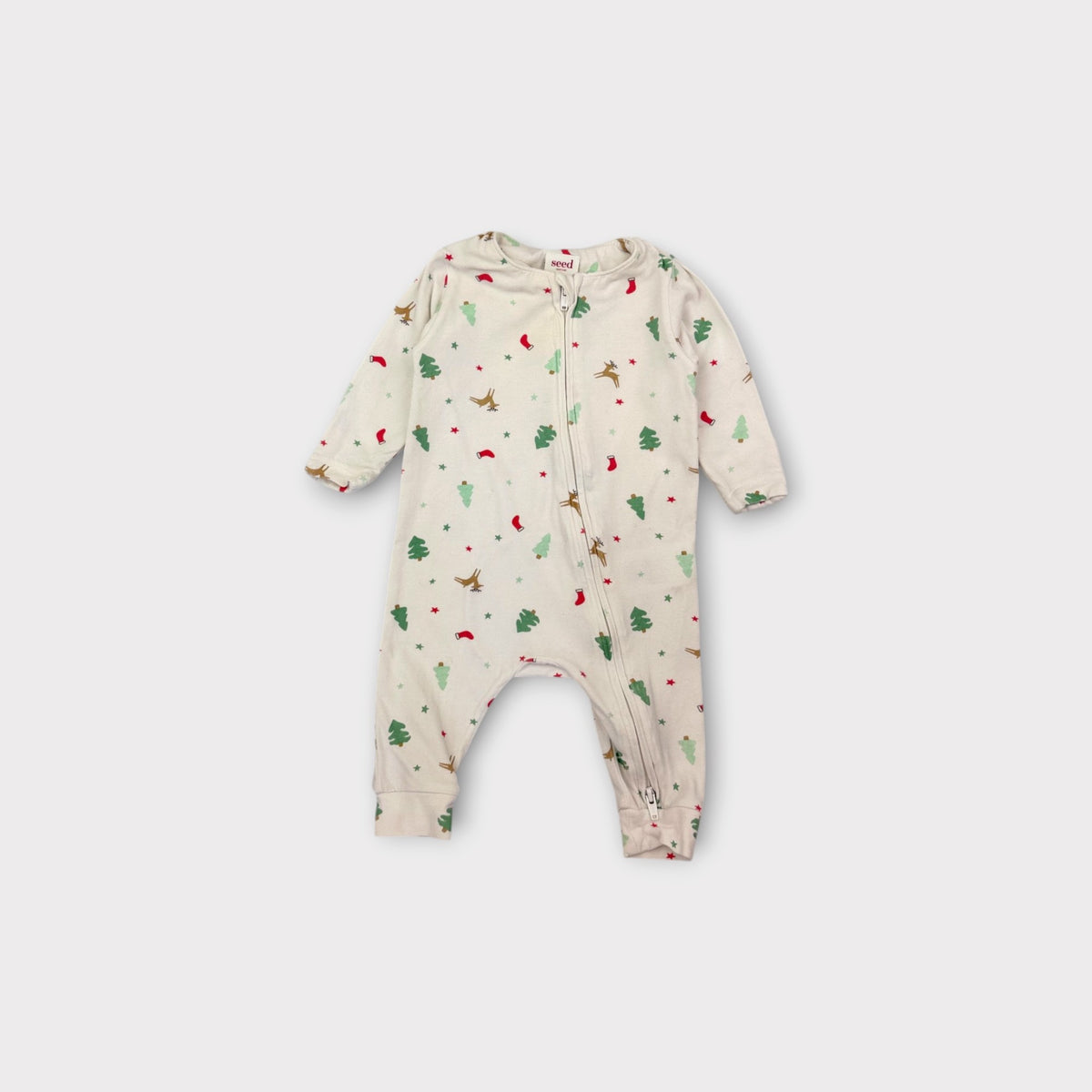 Seed Heritage Christmas Onesie, Size 000