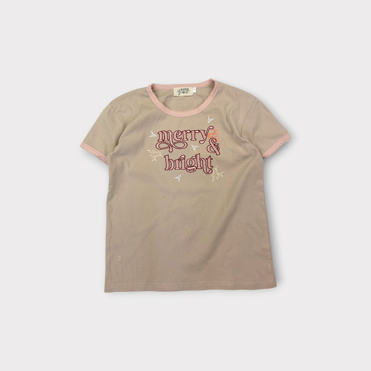 Piper Bug Merry & Bright T-Shirt, Size 8