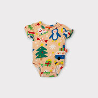 Halcyon Nights Christmas Bodysuit, Size 0000