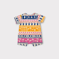 Cotton On Baby Christmas Fair Isle Romper, Size 0000