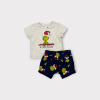 Dr Seuss Little Grinch T-Shirt & Shorts Set, Size 00
