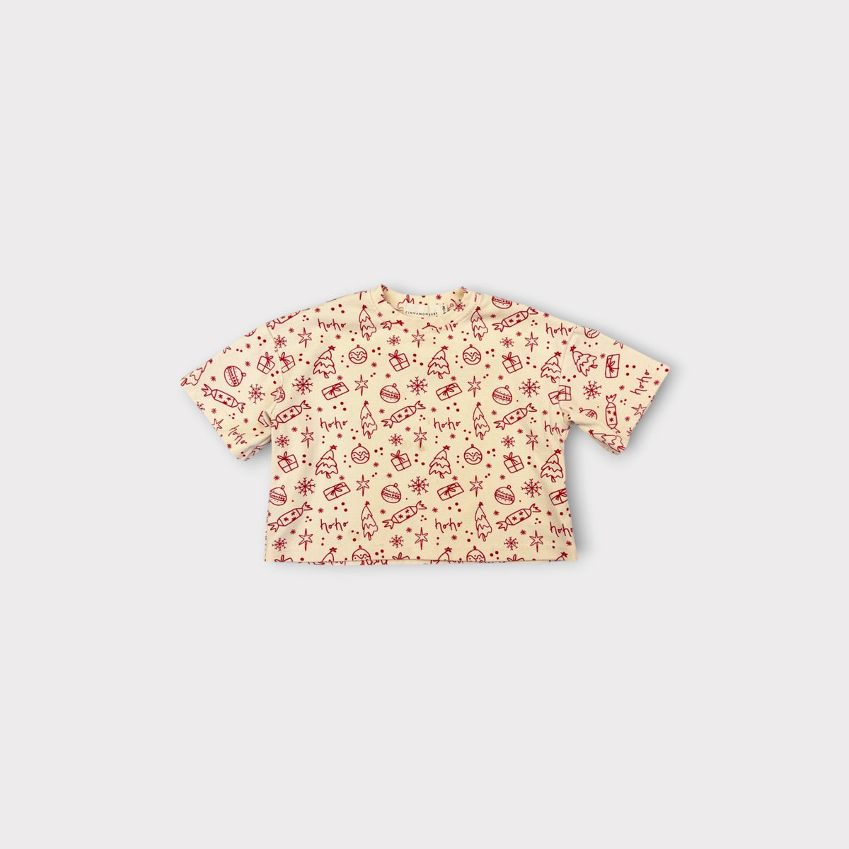Cinnamon Baby Christmas Print T-Shirt, Size 0