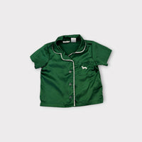 Peter Alexander Green Satin Pyjama Set, Size 1