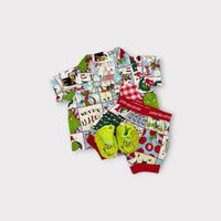 Peter Alexander 12 Days Of Grinchmas Pyjama Gift Set, Size 000