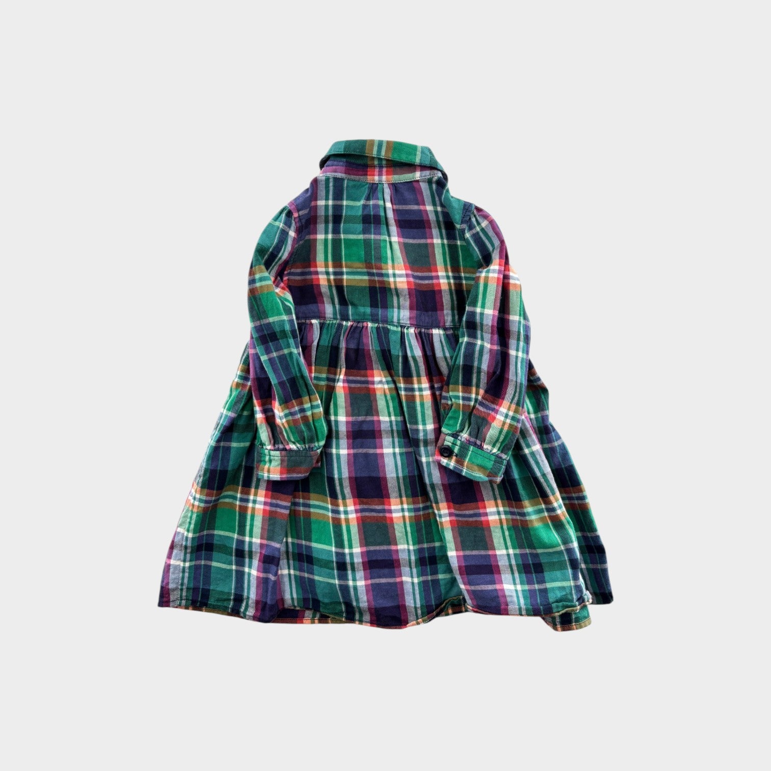 RL Plaid Ruffle Dress, Size 1
