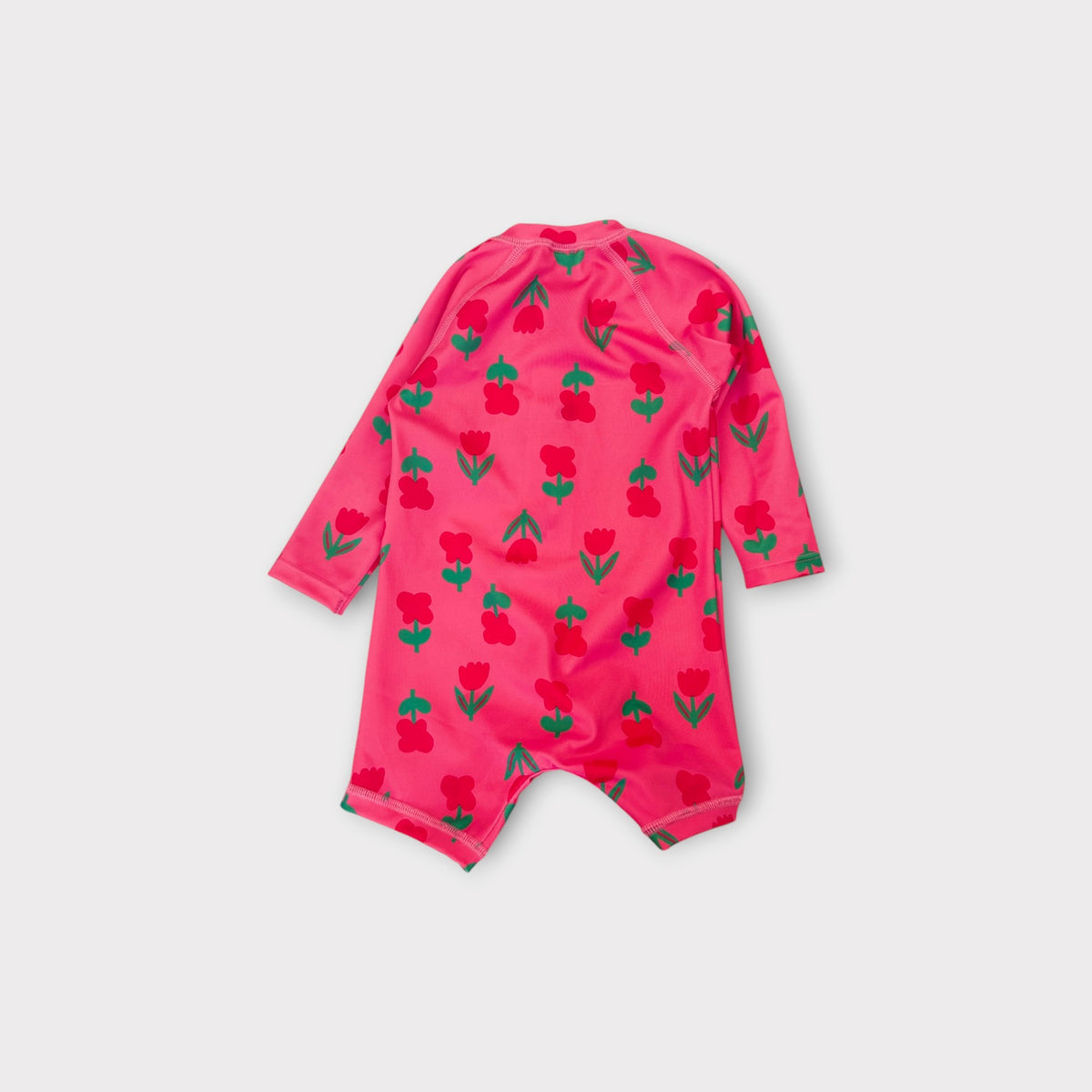 Pink Flower Swimsuit Set, Size 00