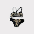 3 Piece Leopard Swimsuit Set, Size 2