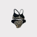 3 Piece Leopard Swimsuit Set, Size 2