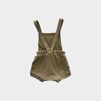 Jamie Kay Green Cotton Shortalls, Size 1