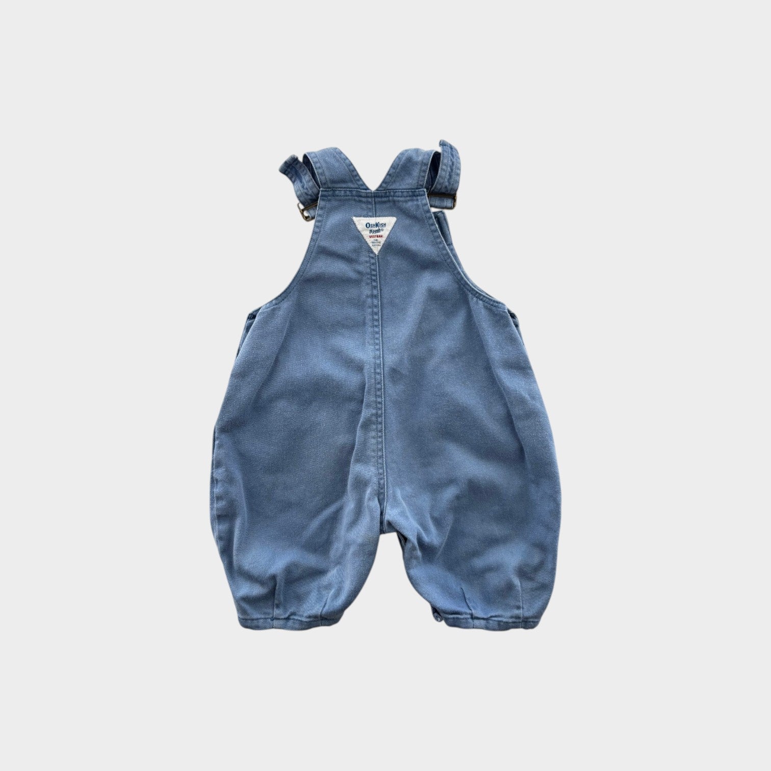 Vintage Oshkosh B'Gosh Blue Overalls, Size 0