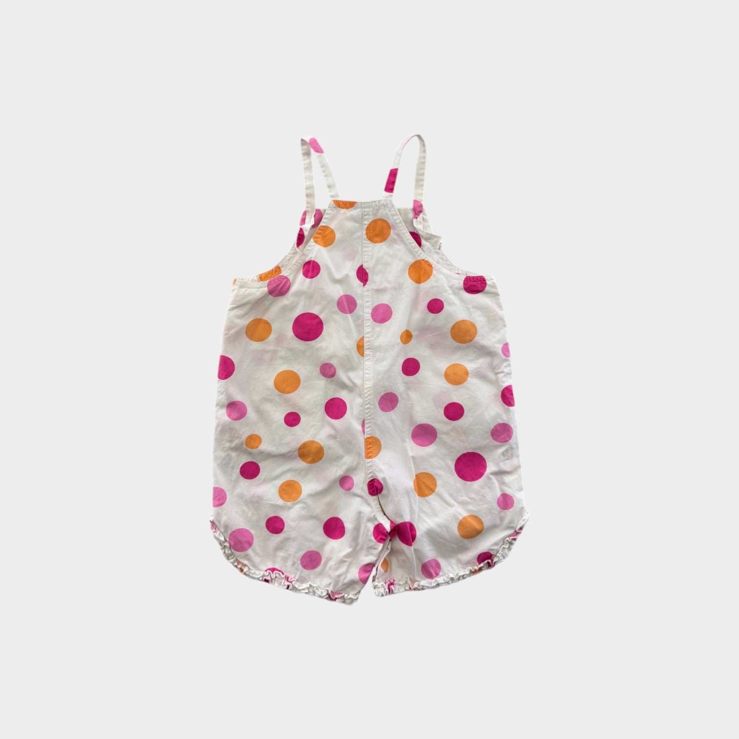 Retro Polkadot Shortalls, Size 1