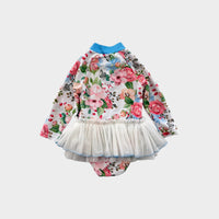 Rock Your Baby Floral Tutu Swimsuit, Size 1