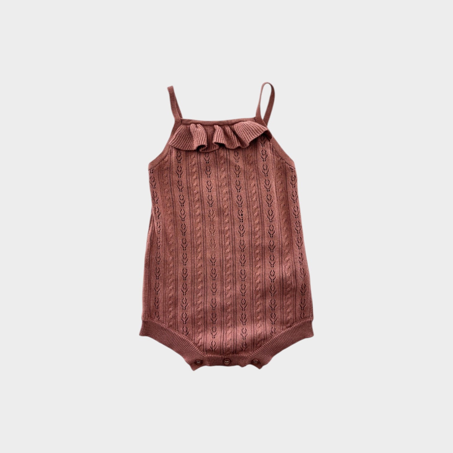 Mauve Knit Bodysuit, Size 1