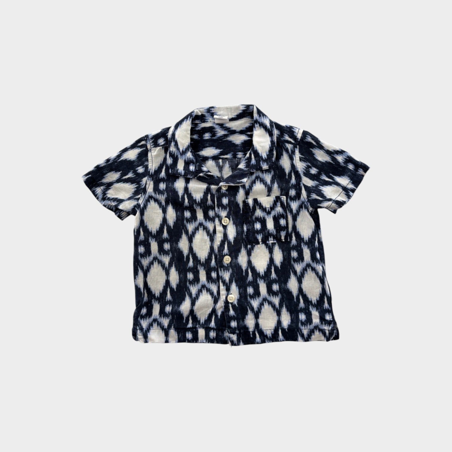 Baby Gap Patterned Linen Shirt, Size 1
