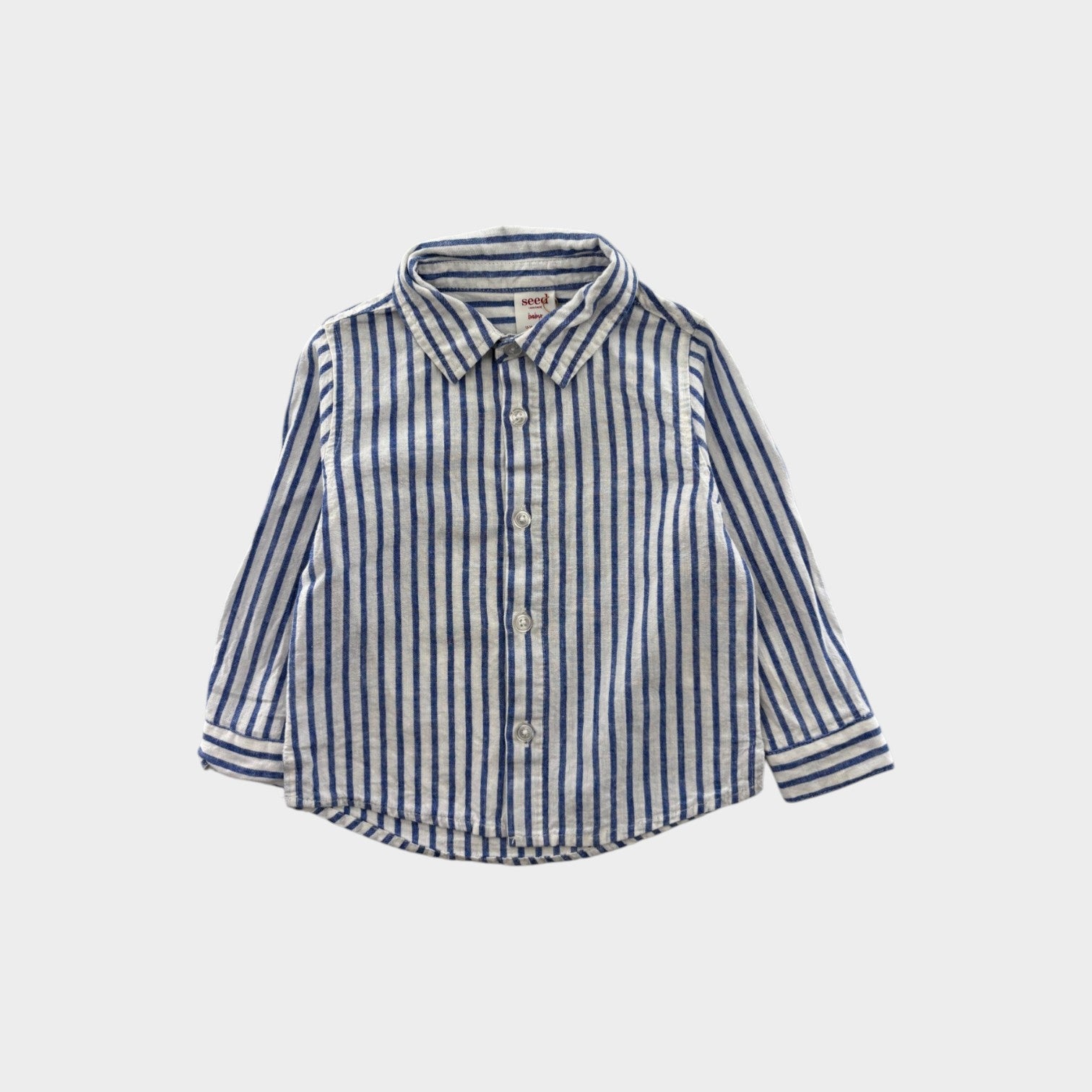 Seed Heritage Stripe Linen Shirt, Size 1