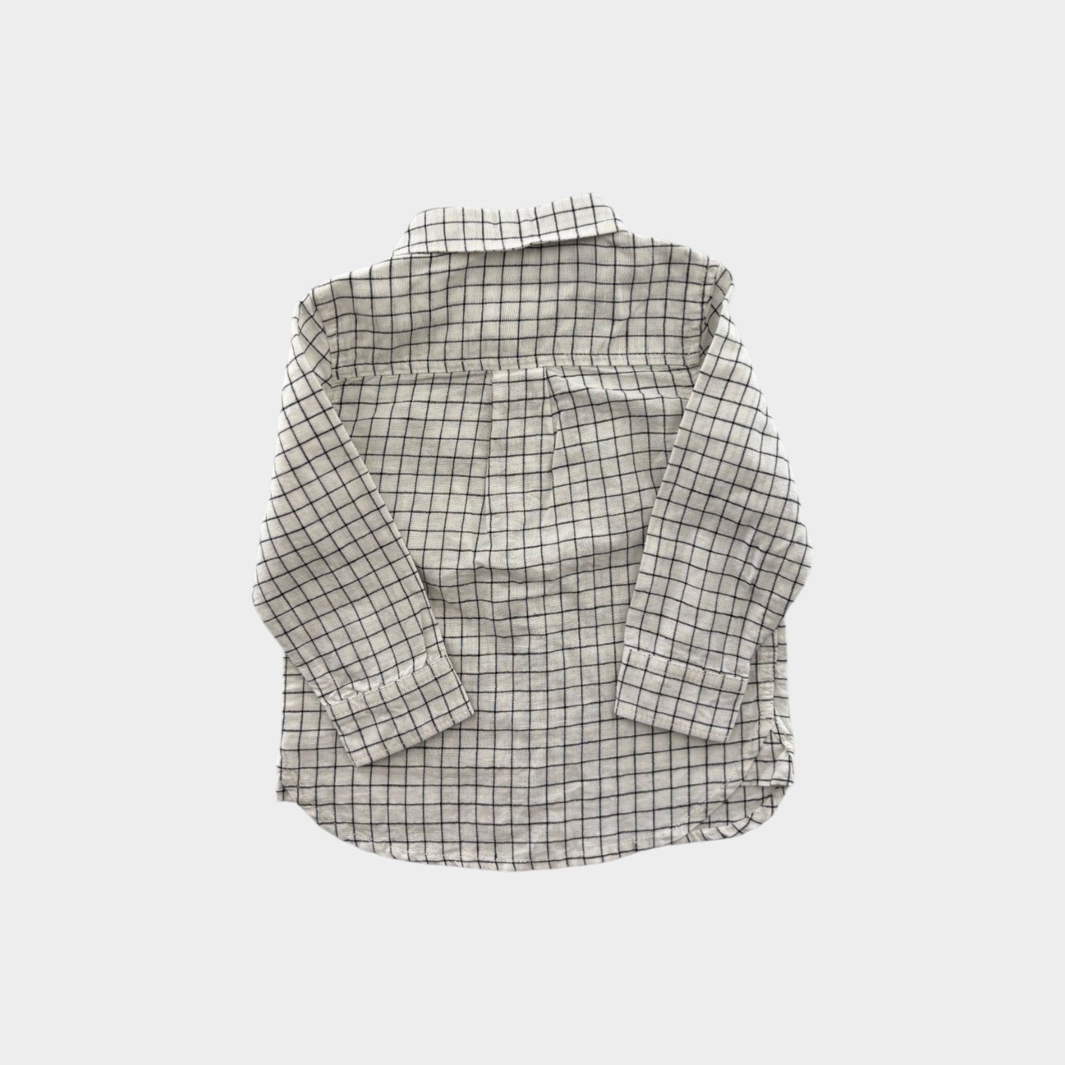 Country Road Linen Check Shirt, Size 1