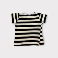 Bassike Mini Stripe T-Shirt, Size 0
