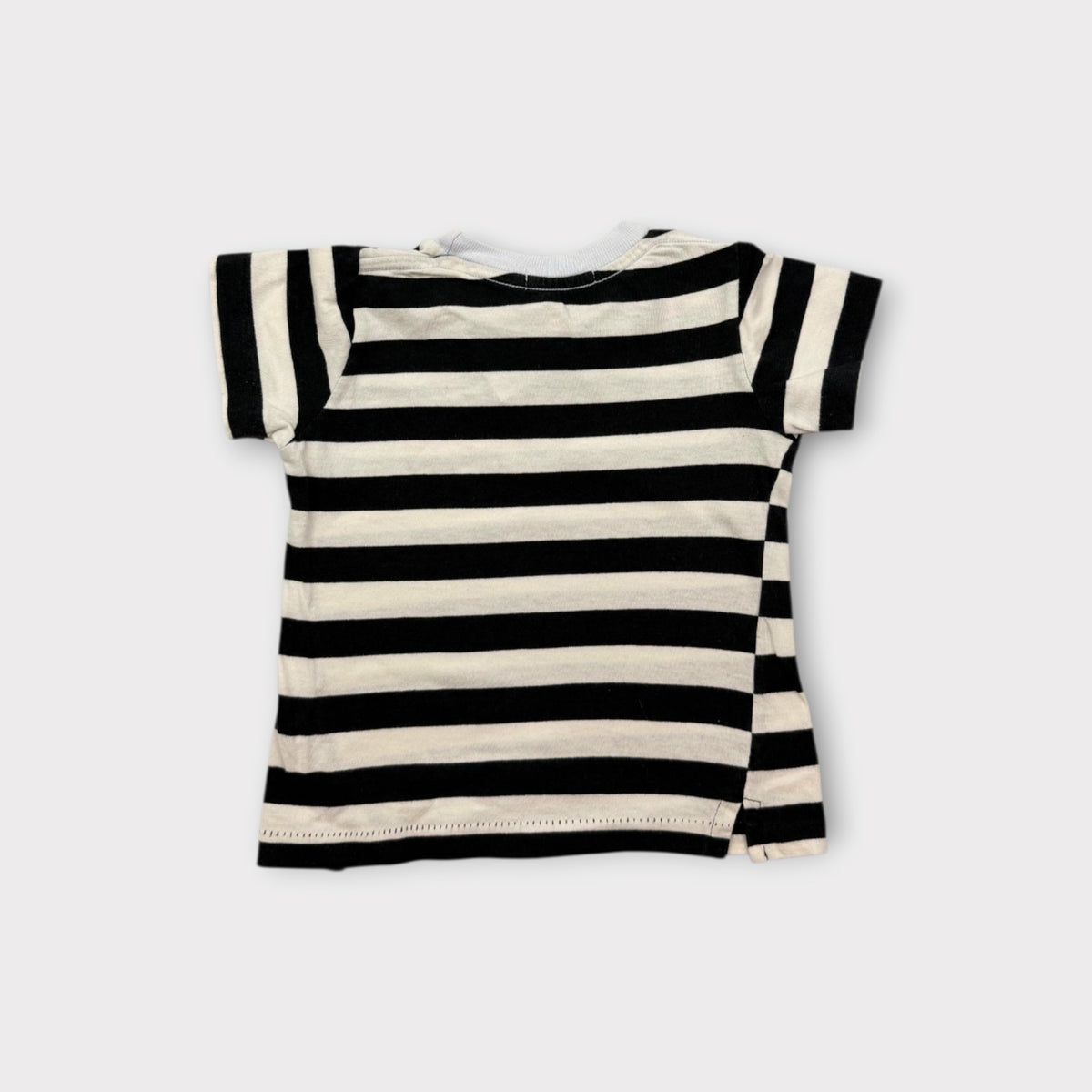 Bassike Mini Stripe T-Shirt, Size 0
