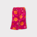 Pink Floral Velour Flare Pants, Size 0