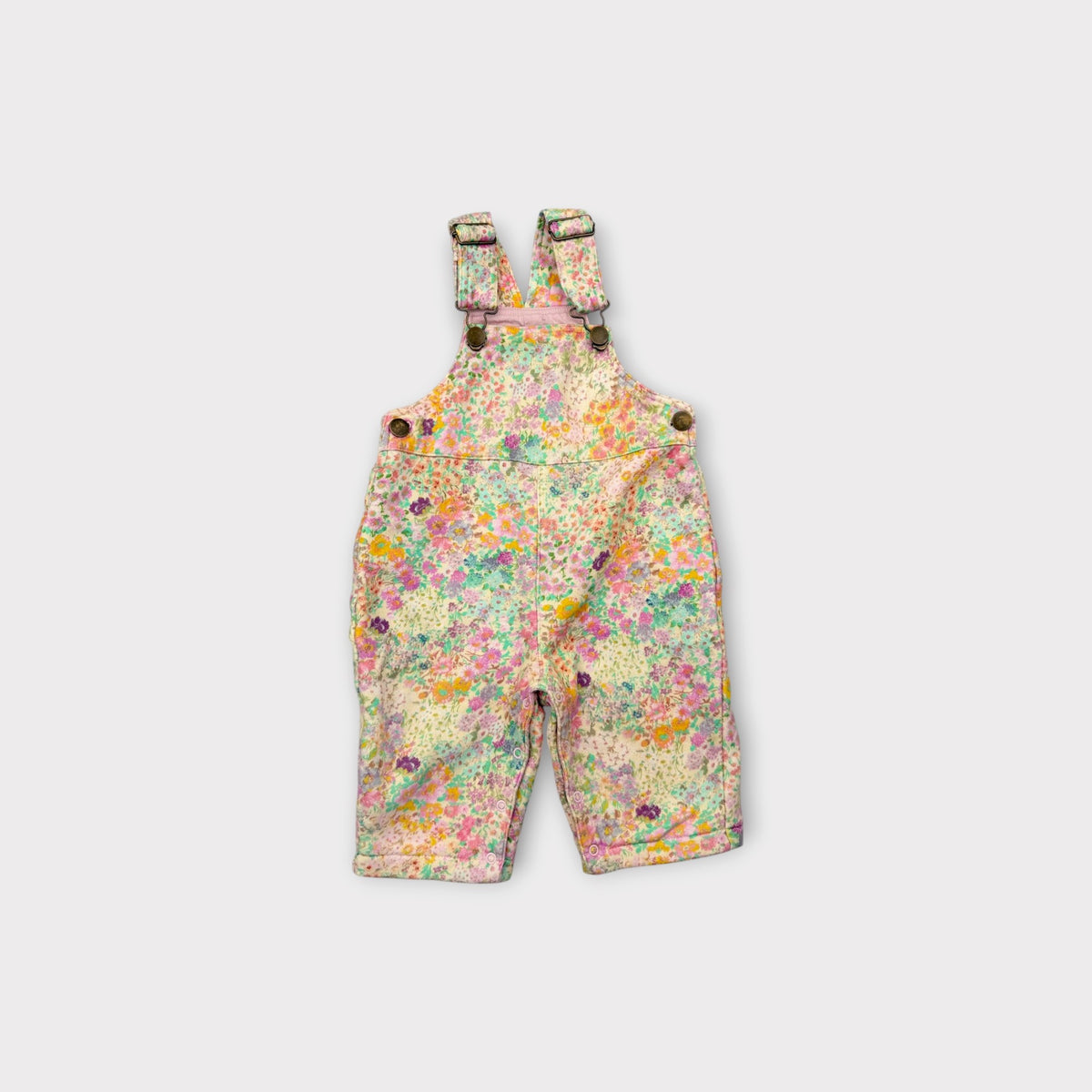 Kip & Co Quilted Floral Overalls, Size 0