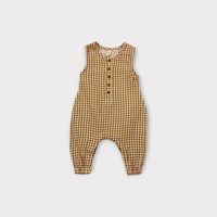 Quincy Mae Gingham Jumpsuit, Size 000