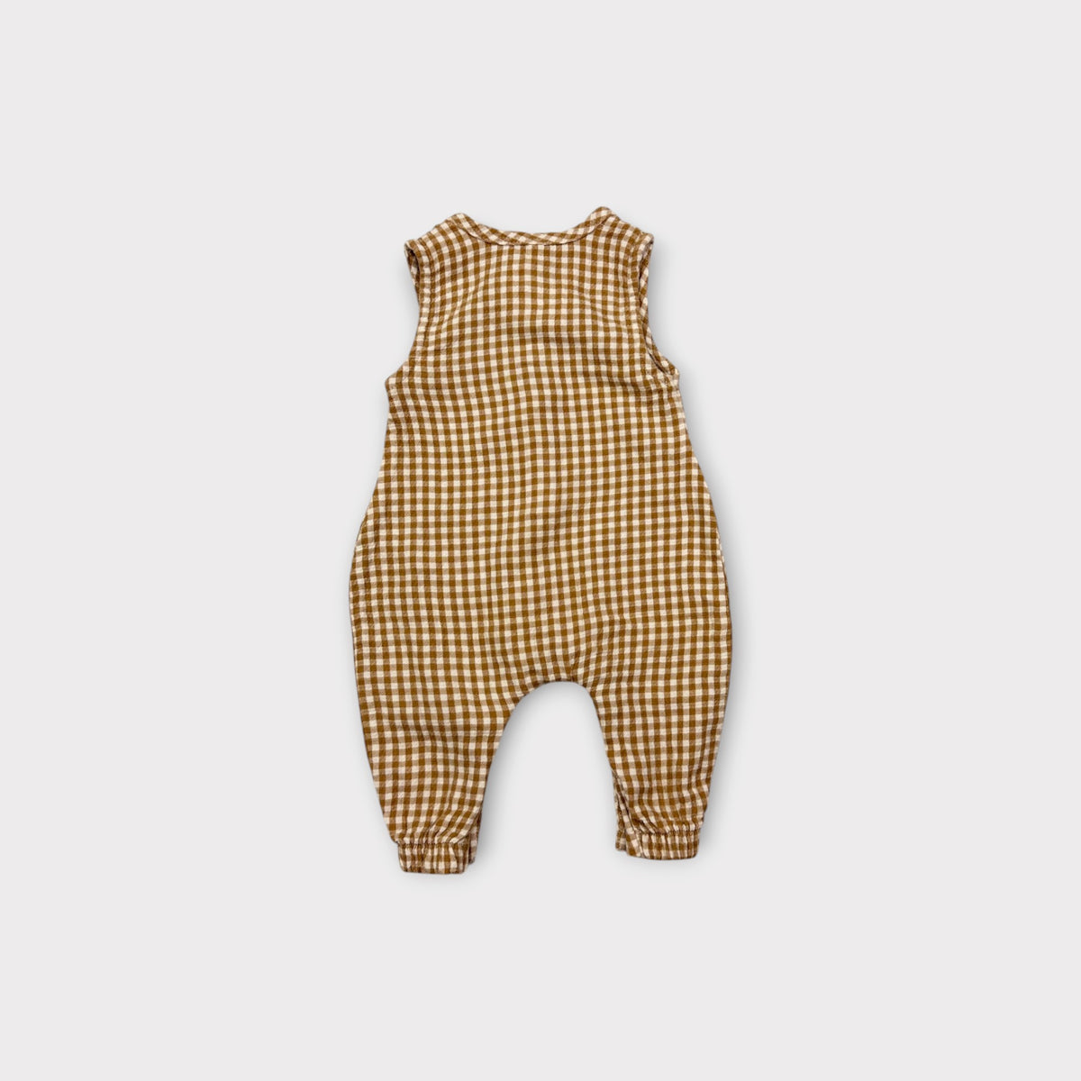 Quincy Mae Gingham Jumpsuit, Size 000